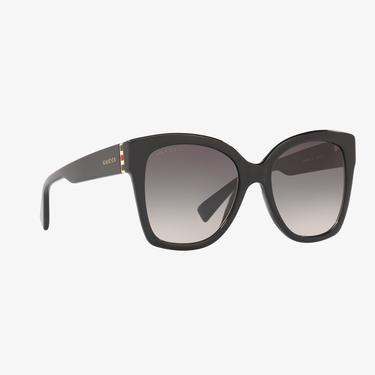  GUCCI 0GC001221 Kadın Siyah Shiny Güneş Gözlüğü