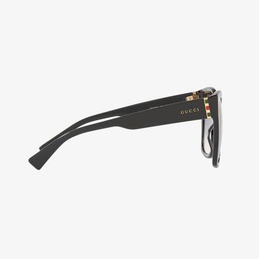  GUCCI 0GC001221 Kadın Siyah Shiny Güneş Gözlüğü