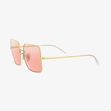  RAY-BAN 0RB1971 Square Kadın Shiny Gold Pembe Camlı Güneş Gözlüğü