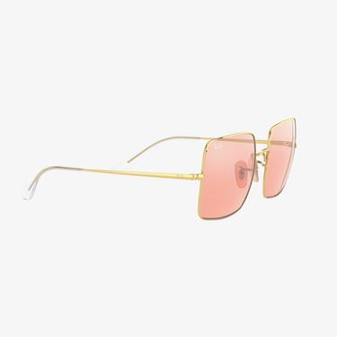  RAY-BAN 0RB1971 Square Kadın Shiny Gold Pembe Camlı Güneş Gözlüğü