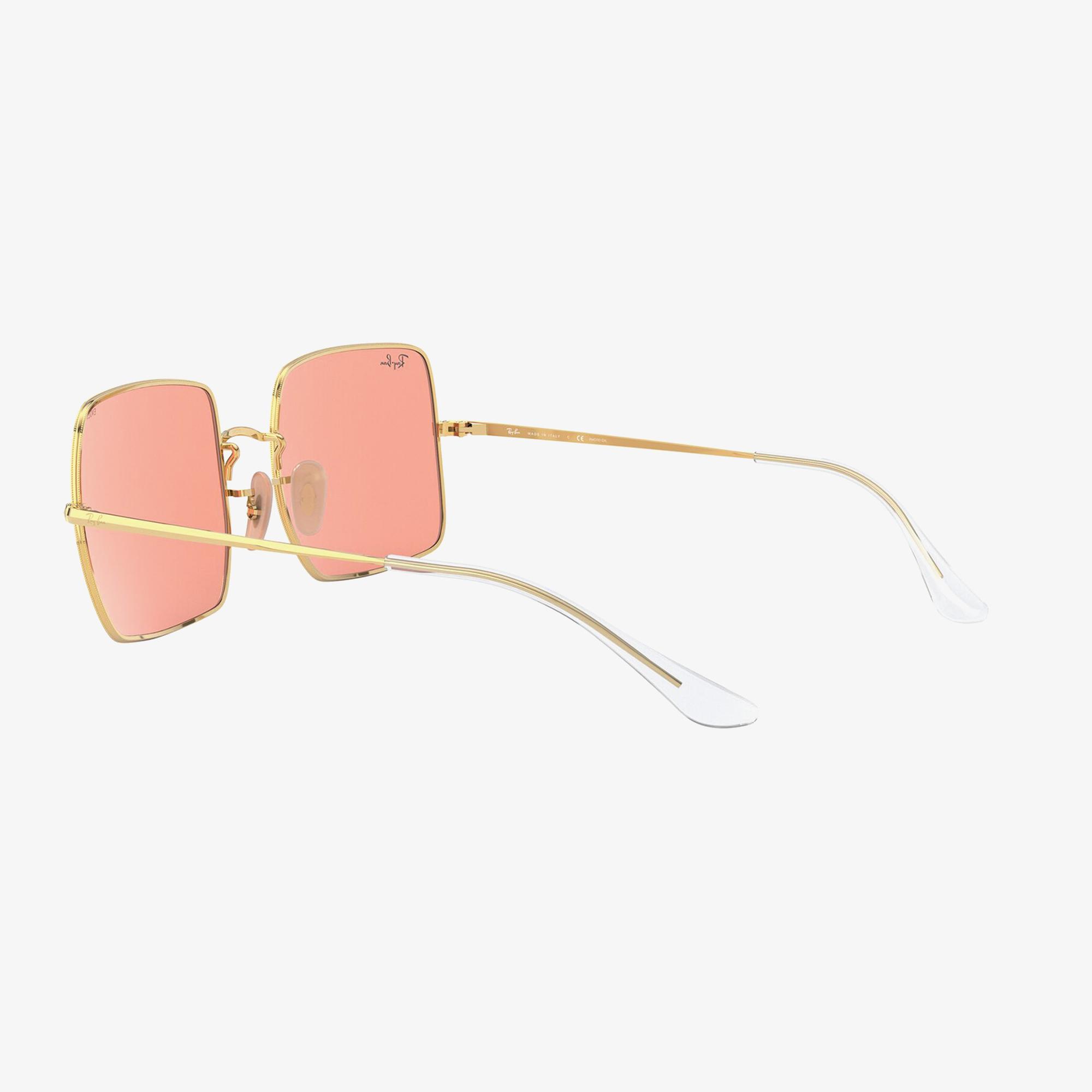 RAY-BAN 0RB1971 Square Kadın Shiny Gold Pembe Camlı Güneş Gözlüğü