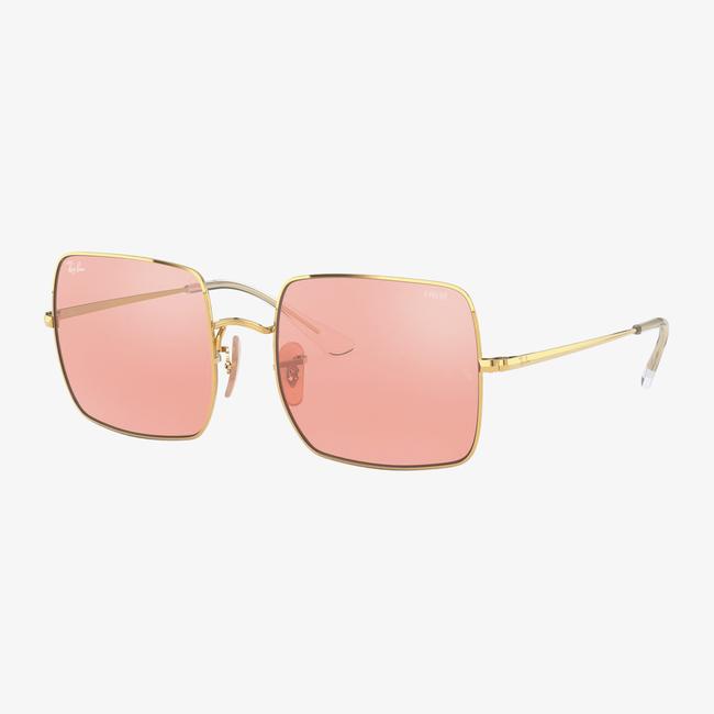  RAY-BAN 0RB1971 Square Kadın Shiny Gold Pembe Camlı Güneş Gözlüğü