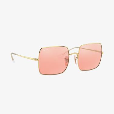  RAY-BAN 0RB1971 Square Kadın Shiny Gold Pembe Camlı Güneş Gözlüğü