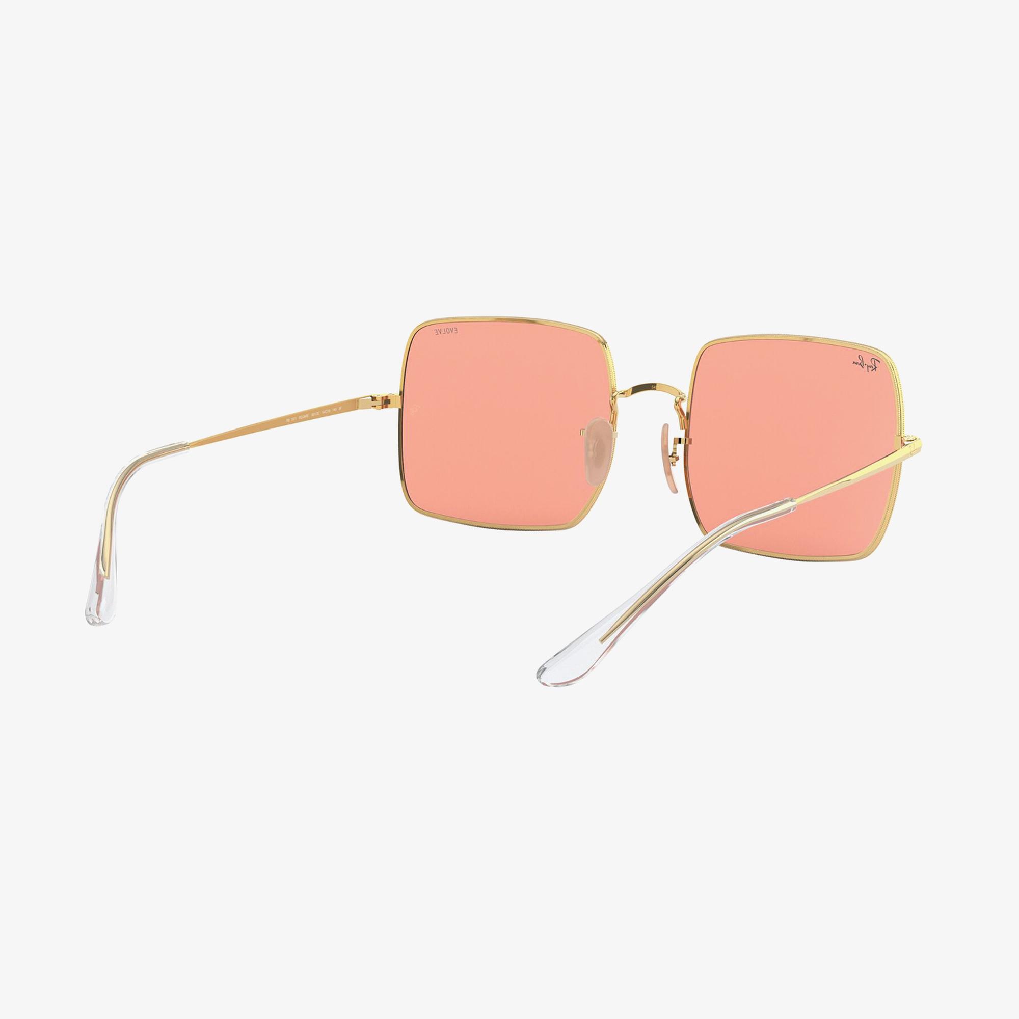RAY-BAN 0RB1971 Square Kadın Shiny Gold Pembe Camlı Güneş Gözlüğü