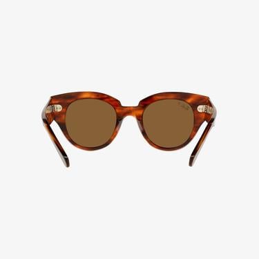  RAY-BAN Kadın Striped Havana Güneş Gözlüğü