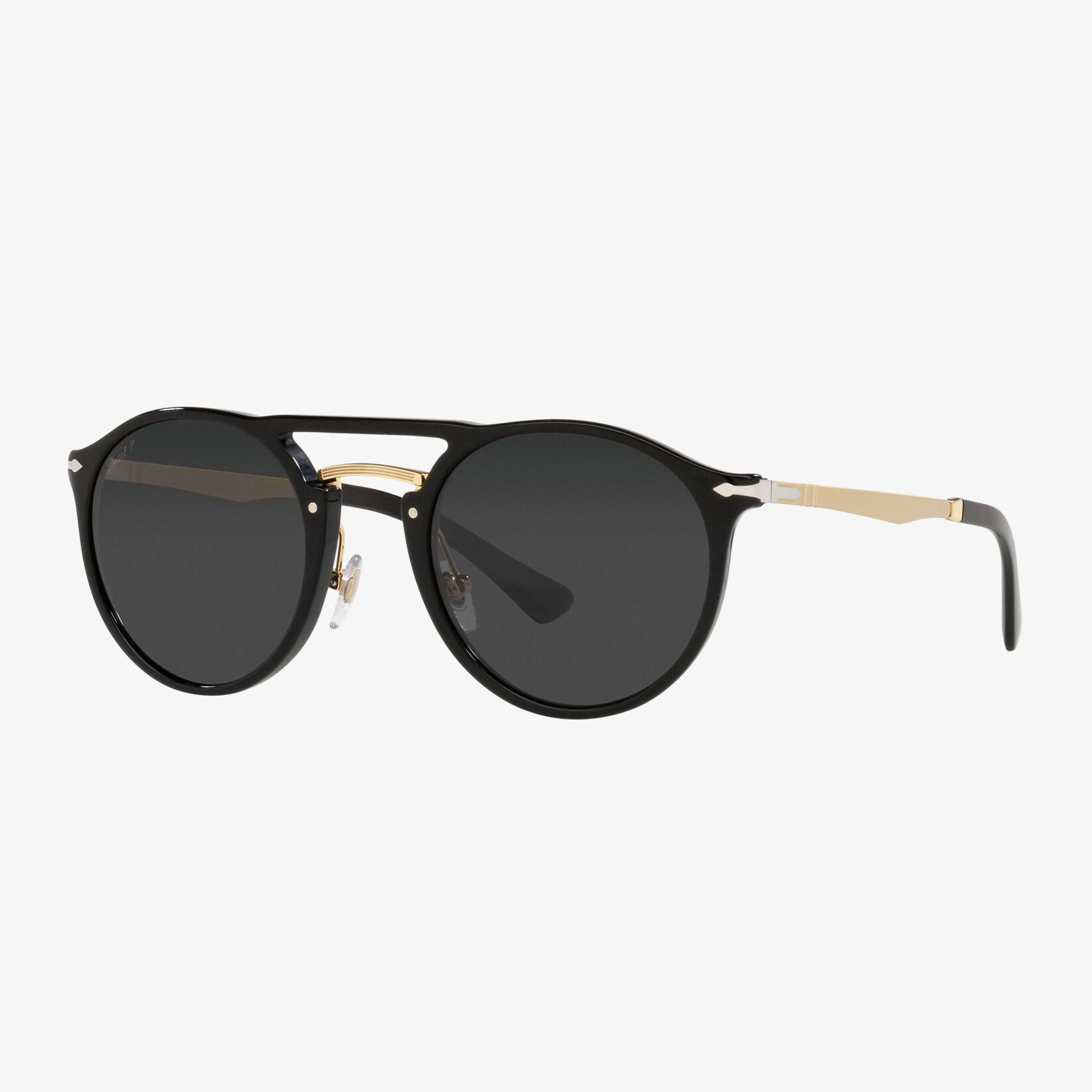 PERSOL 0PO3264S Unisex Siyah-Gold Güneş Gözlüğü