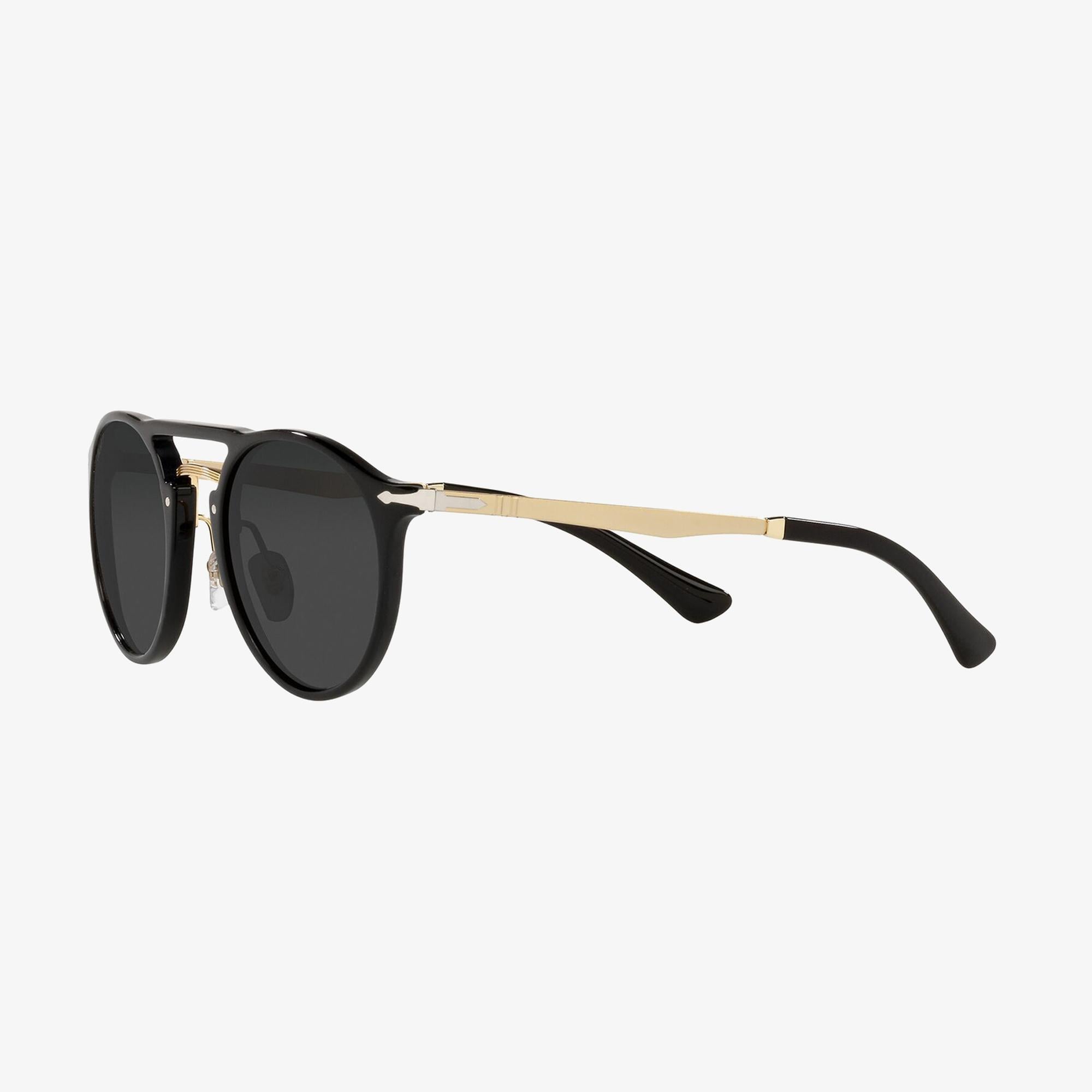 PERSOL 0PO3264S Unisex Siyah-Gold Güneş Gözlüğü