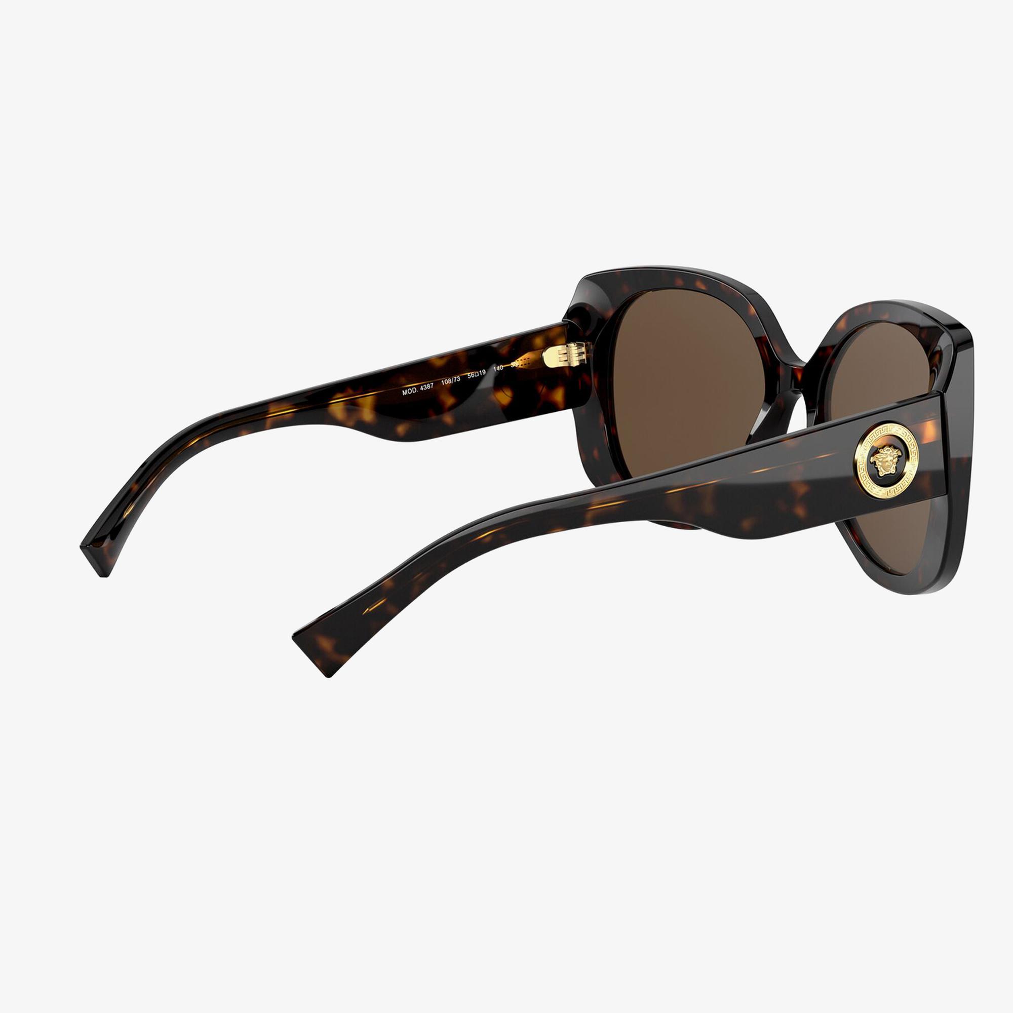 VERSACE 0VE4387 Kadın Dark Havana Güneş Gözlüğü