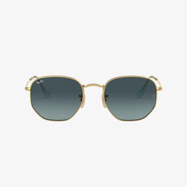 RAY-BAN 0RB3548N Hexagonal Unisex Gold Güneş Gözlüğü