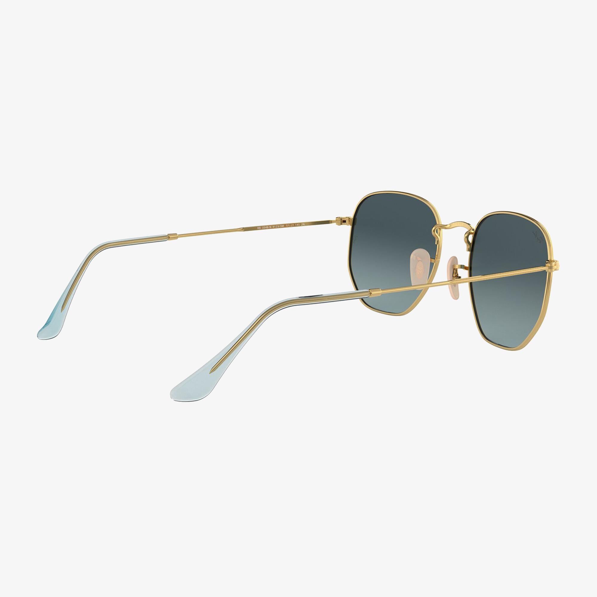 RAY-BAN 0RB3548N Hexagonal Unisex Gold Güneş Gözlüğü