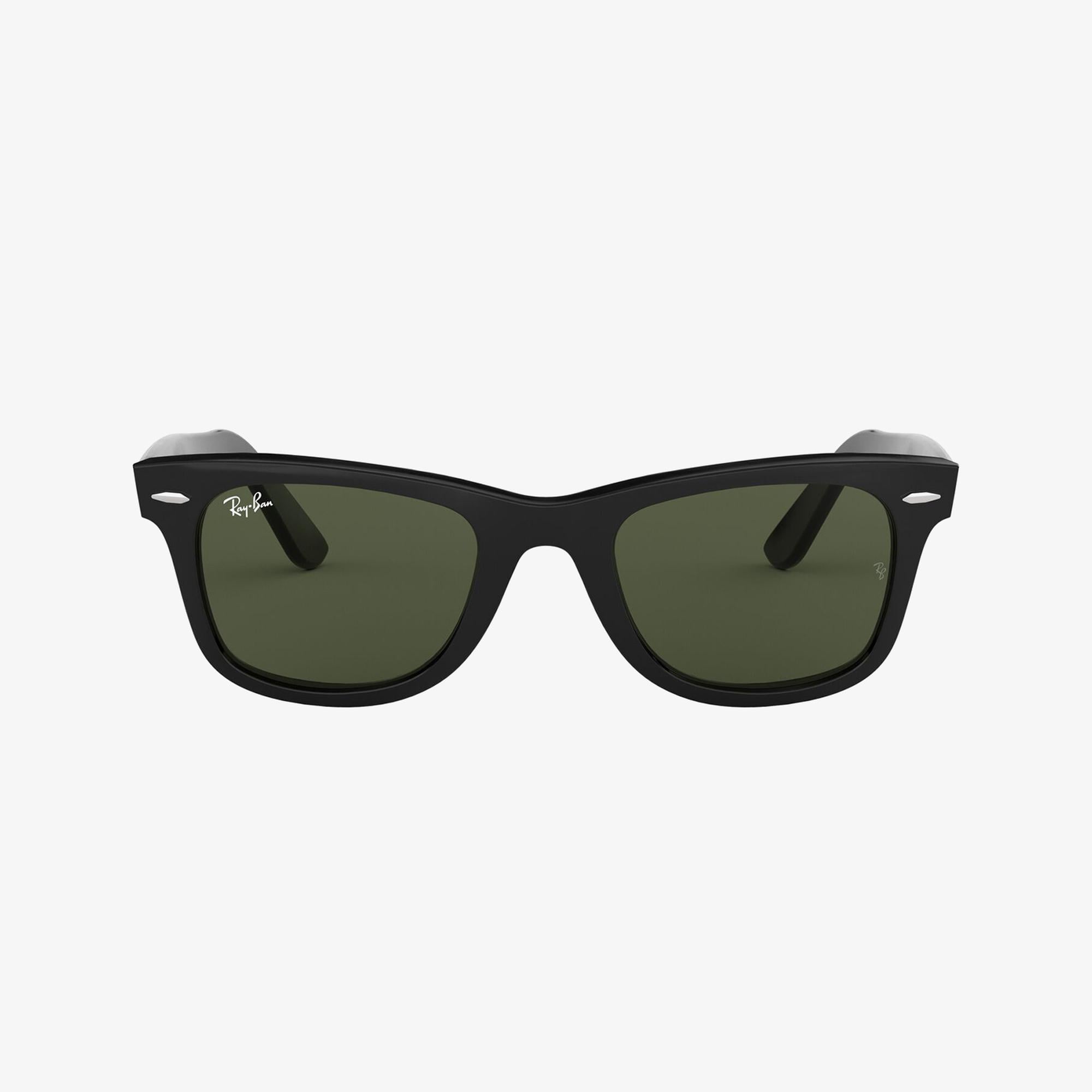 RAY-BAN 0RB2140 Wayfarer Yeşil Camlı Unisex Siyah Güneş Gözlüğü