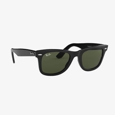  RAY-BAN 0RB2140 Wayfarer Yeşil Camlı Unisex Siyah Güneş Gözlüğü