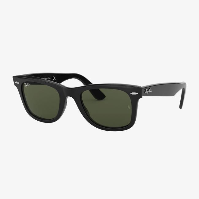  RAY-BAN 0RB2140 Wayfarer Yeşil Camlı Unisex Siyah Güneş Gözlüğü