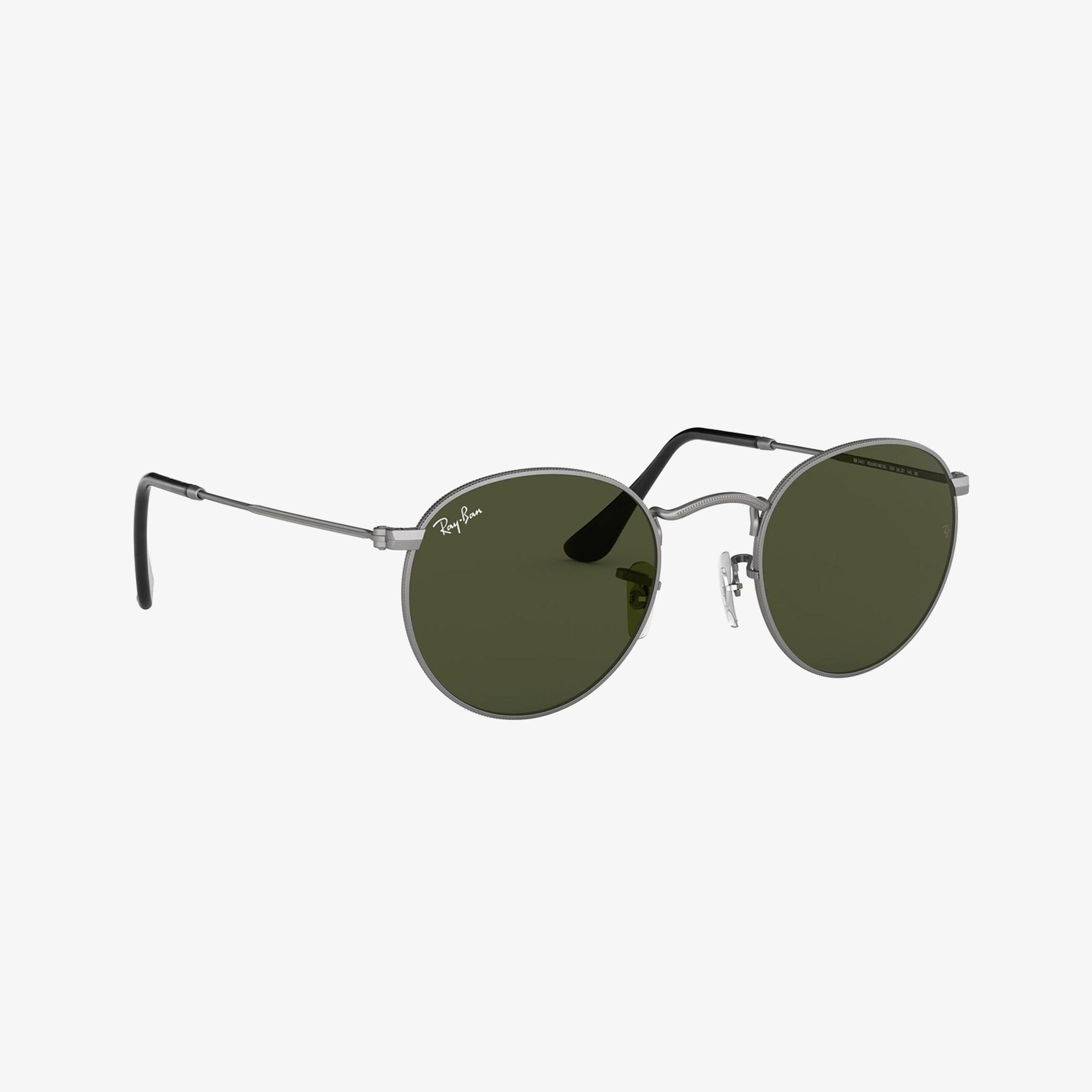 RAY-BAN 0RB3447 Round Metal Erkek Mat Gunmetal Güneş Gözlüğü
