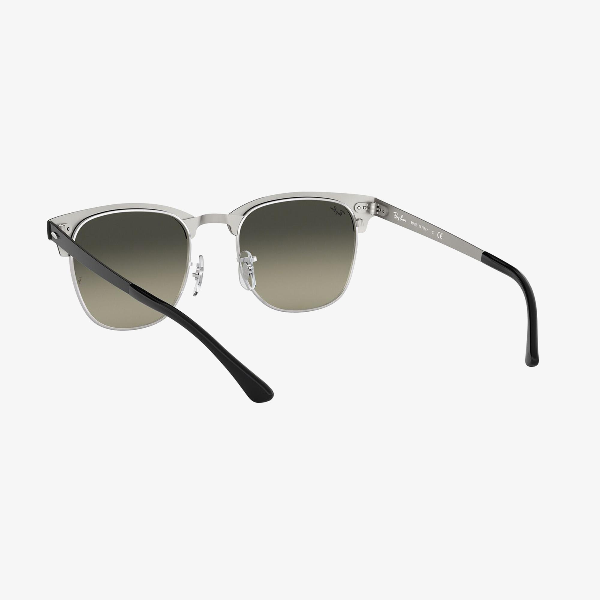 RAY-BAN 0RB3716 Clubmaster Metal Unisex Silver Siyah Güneş Gözlüğü
