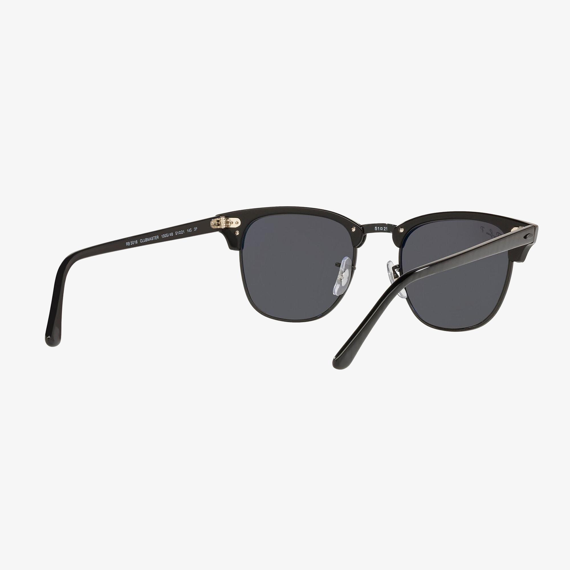 RAY-BAN 0RB3016 Clubmaster Unisex Top Wrinkled On Siyah Güneş Gözlüğü