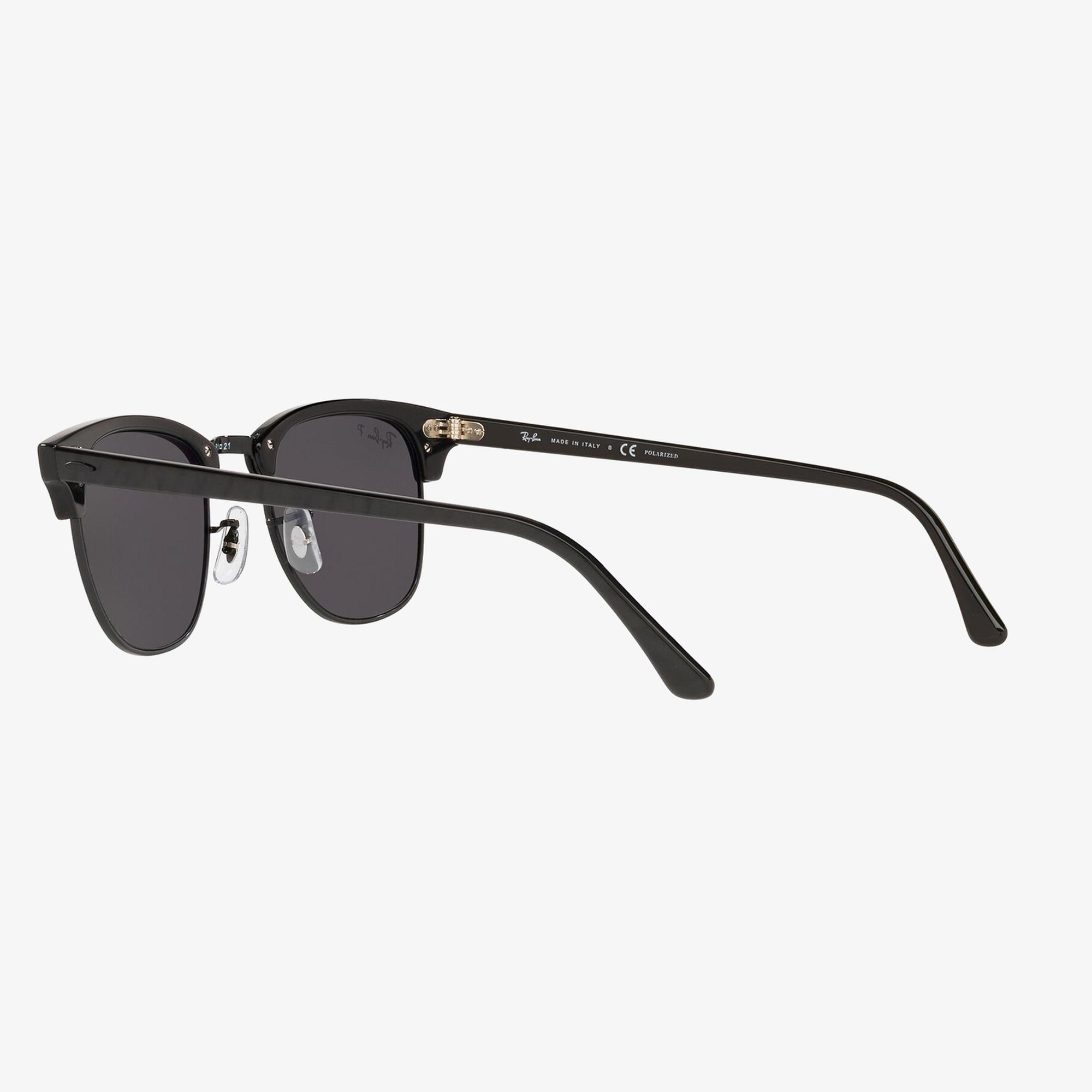 RAY-BAN 0RB3016 Clubmaster Unisex Top Wrinkled On Siyah Güneş Gözlüğü