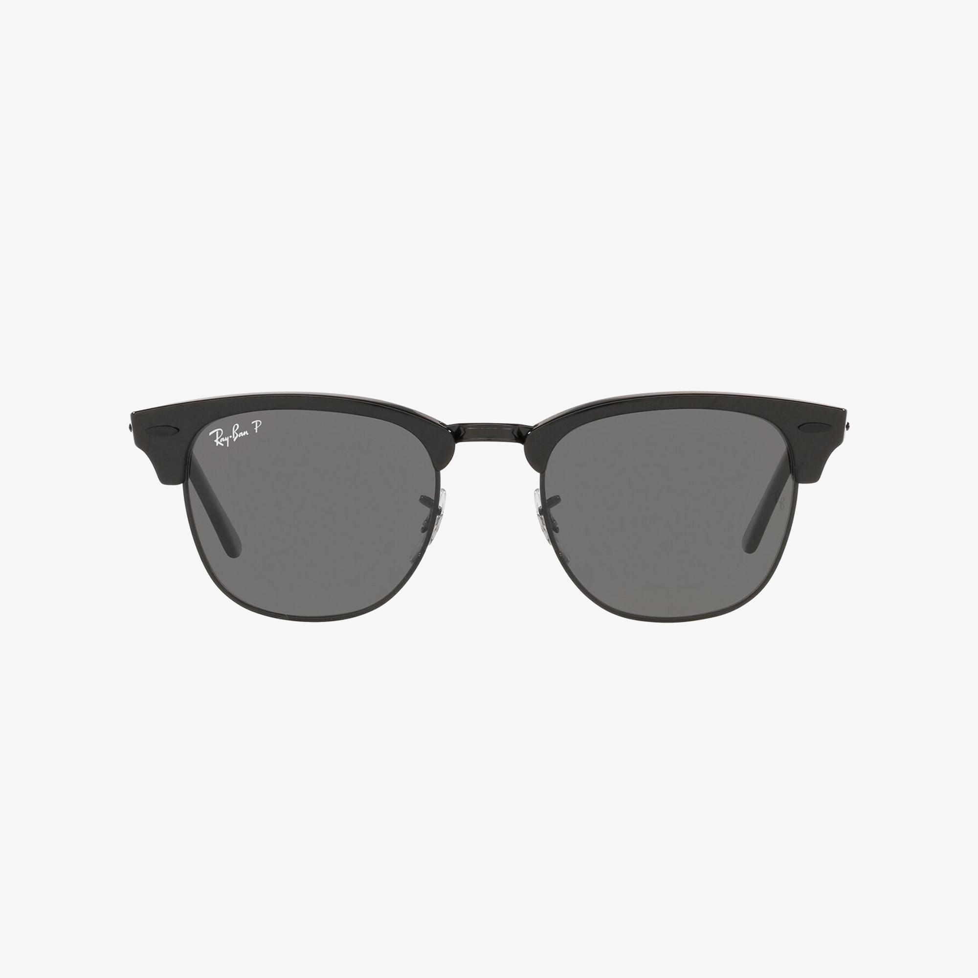 RAY-BAN 0RB3016 Clubmaster Unisex Top Wrinkled On Siyah Güneş Gözlüğü