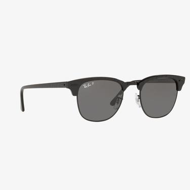  RAY-BAN 0RB3016 Clubmaster Unisex Top Wrinkled On Siyah Güneş Gözlüğü