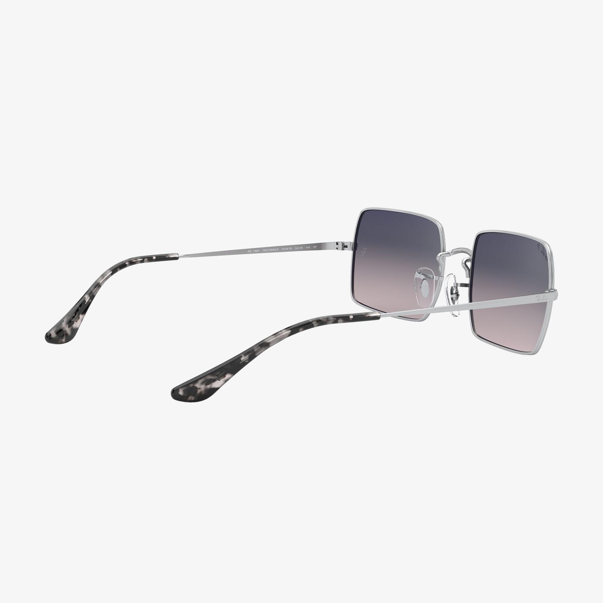 RAY-BAN 0RB1969 Rectangle Unisex Silver Güneş Gözlüğü