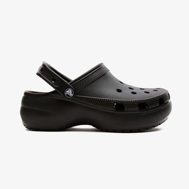  Crocs Classic Platform Clog Kadın Siyah Günlük Terlik