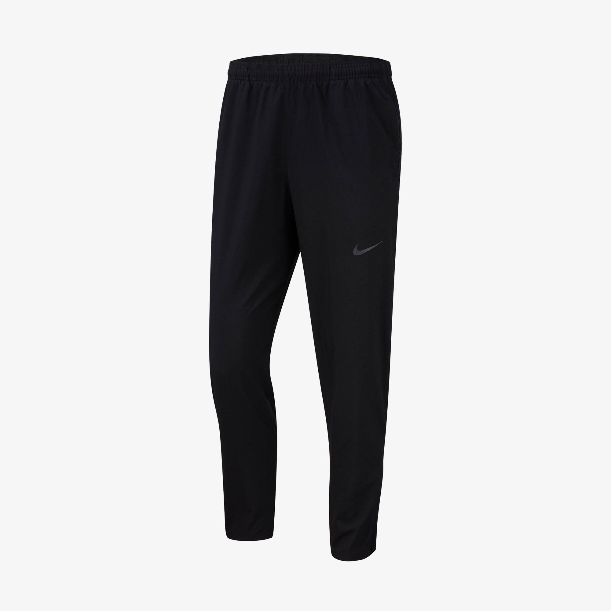 Nike Dri-FIT Run Stripe Wvn Erkek Siyah Eşofman Altı