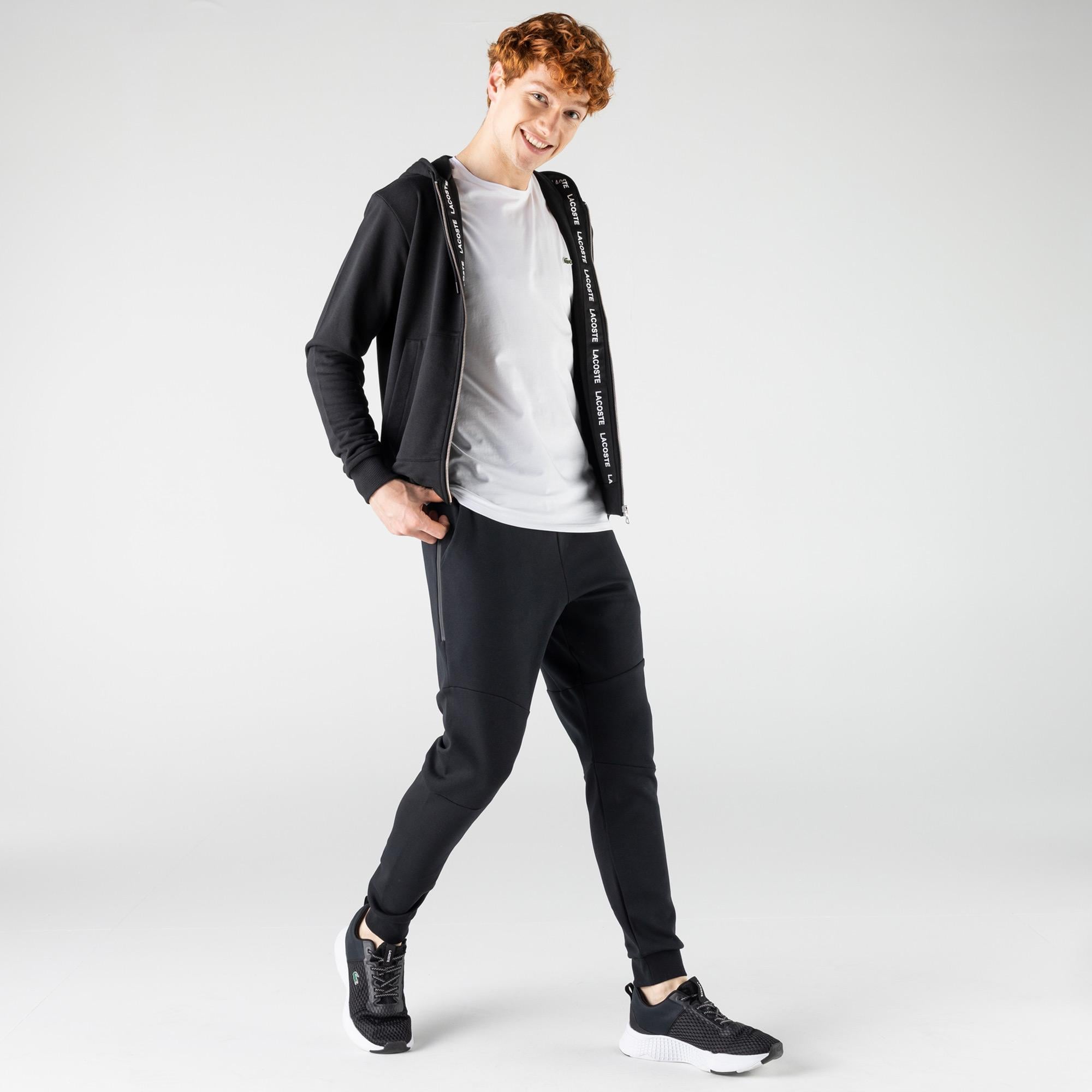 Erkek Regular Fit Siyah Eşofman Altı