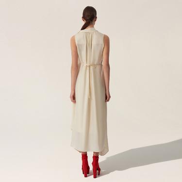  BAQA Asymmetric Kadın Krem Rengi Elbise
