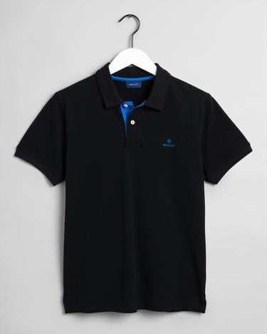  GANT Erkek Siyah Slim Fit Polo
