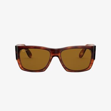  RAY-BAN 0RB2187 Wayfarer Nomad Unisex Striped Havana Güneş Gözlüğü