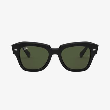  RAY-BAN 0RB2186 State Street Unisex Siyah Kare Güneş Gözlüğü