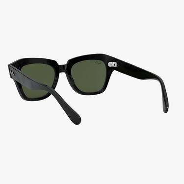  RAY-BAN 0RB2186 State Street Unisex Siyah Kare Güneş Gözlüğü