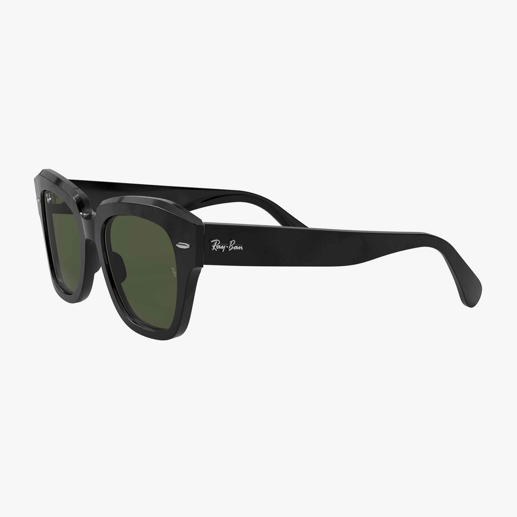 RAY-BAN 0RB2186 State Street Unisex Siyah Kare Güneş Gözlüğü