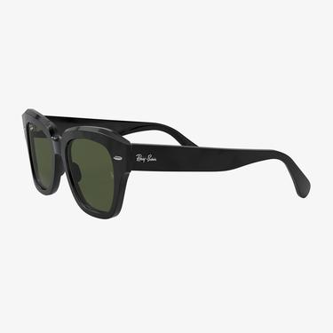  RAY-BAN 0RB2186 State Street Unisex Siyah Kare Güneş Gözlüğü