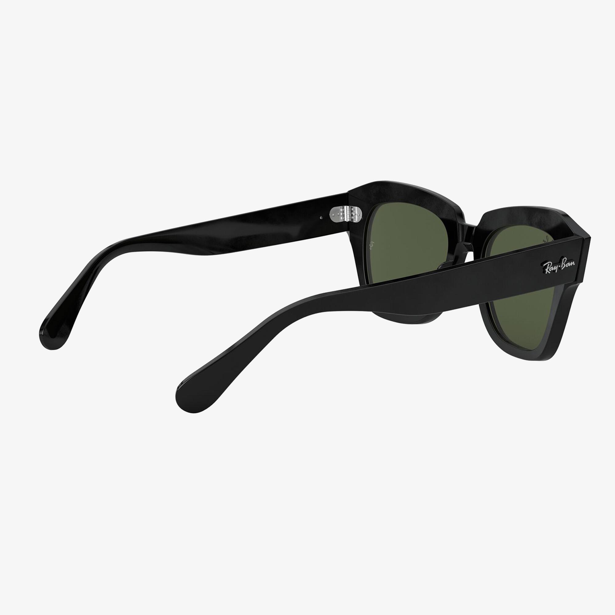 RAY-BAN 0RB2186 State Street Unisex Siyah Kare Güneş Gözlüğü