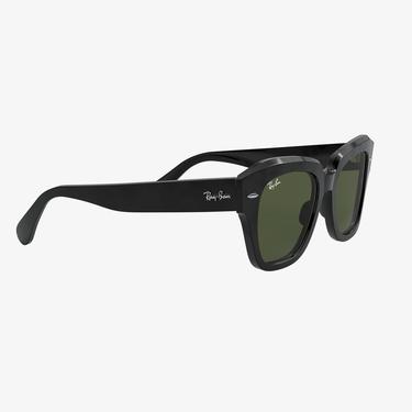  RAY-BAN 0RB2186 State Street Unisex Siyah Kare Güneş Gözlüğü