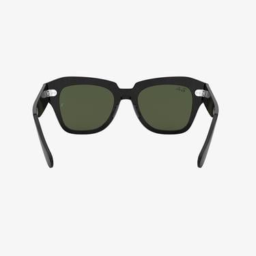  RAY-BAN 0RB2186 State Street Unisex Siyah Kare Güneş Gözlüğü