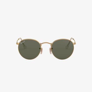  RAY-BAN 0RB3447 Round Metal Erkek Mat Gold Güneş Gözlüğü