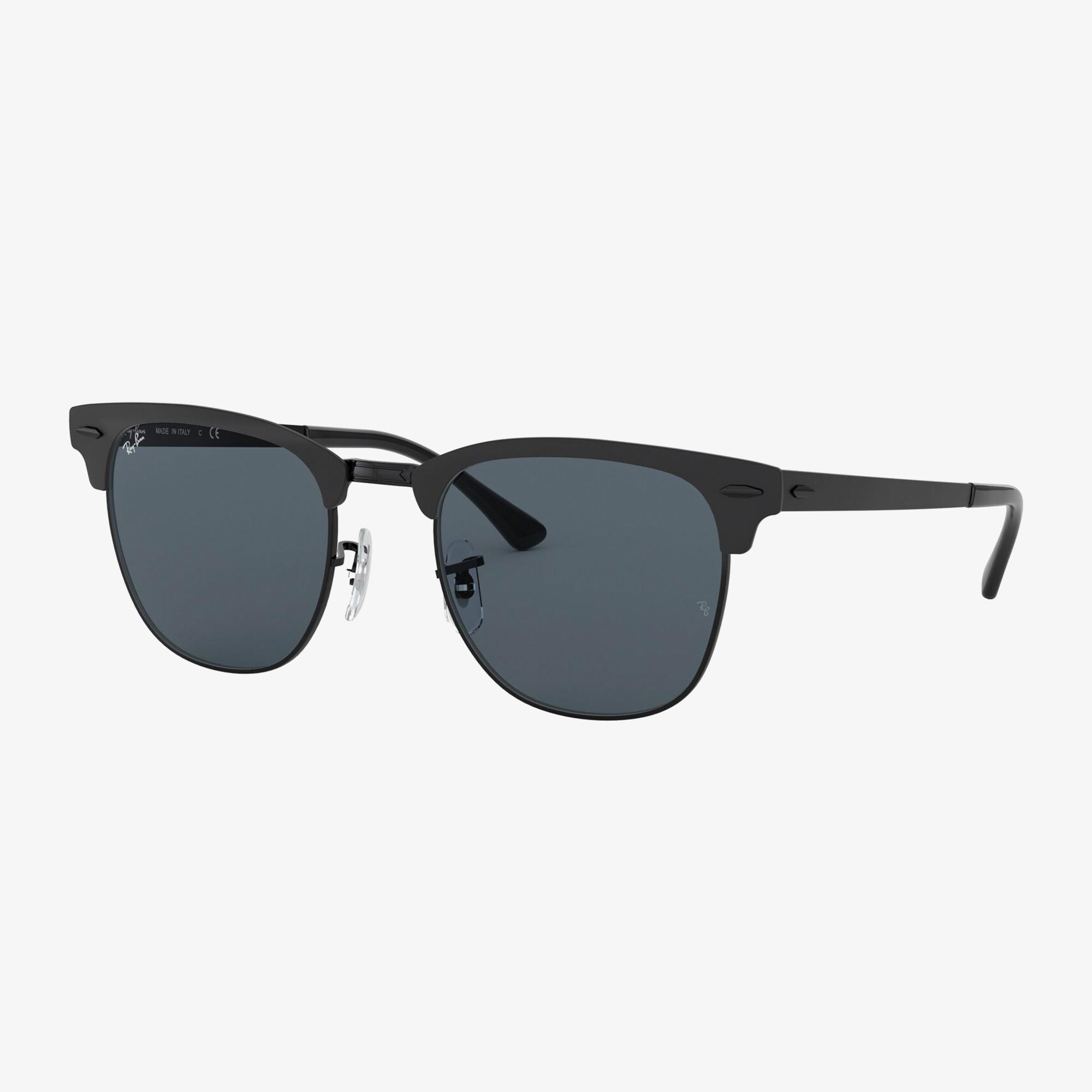 RAY-BAN 0RB3716 Clubmaster Metal Unisex Shiny Siyah Top Mat Güneş Gözlüğü