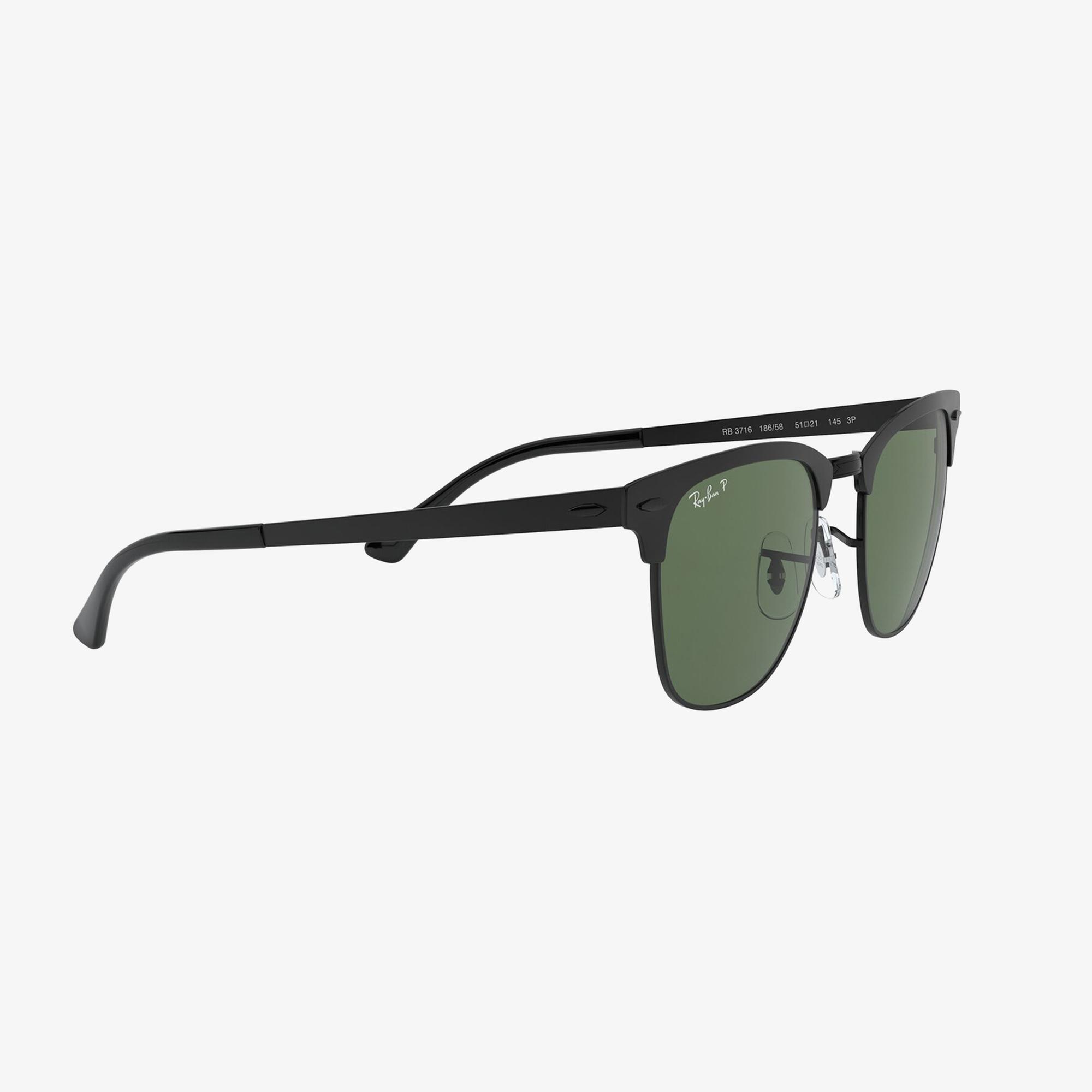 RAY-BAN 0RB3716 Clubmaster Metal Unisex Siyah Top Mat Güneş Gözlüğü