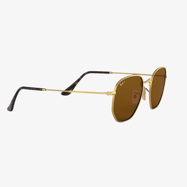  RAY-BAN 0RB3548N Hexagonal Unisex Altın Rengi Güneş Gözlüğü