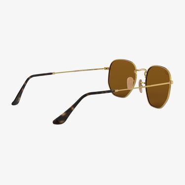  RAY-BAN 0RB3548N Hexagonal Unisex Altın Rengi Güneş Gözlüğü