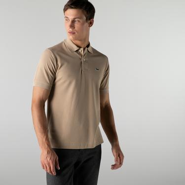  L.12.12 Erkek Classic Fit Açık Kahverengi Polo