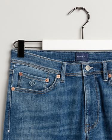  GANT Erkek Mavi Extra Slim Fit Jean Pantolon