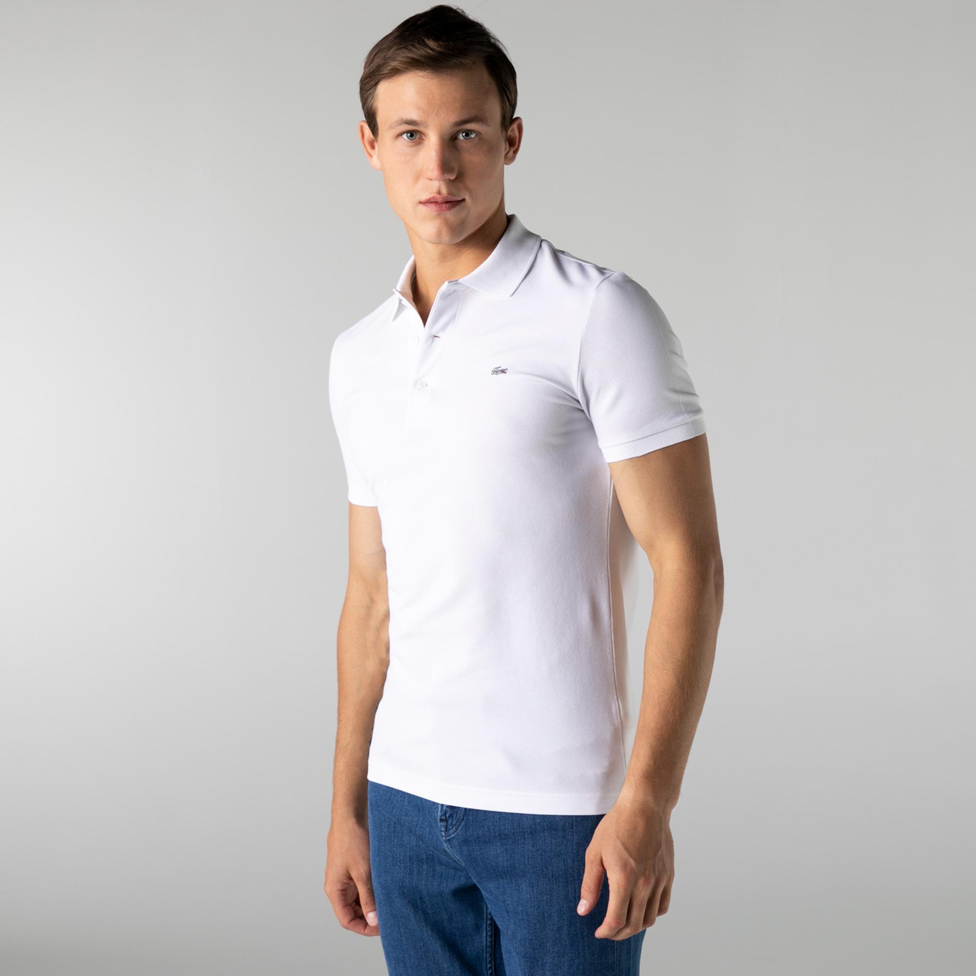 Lacoste Erkek Slim Fit Beyaz Polo