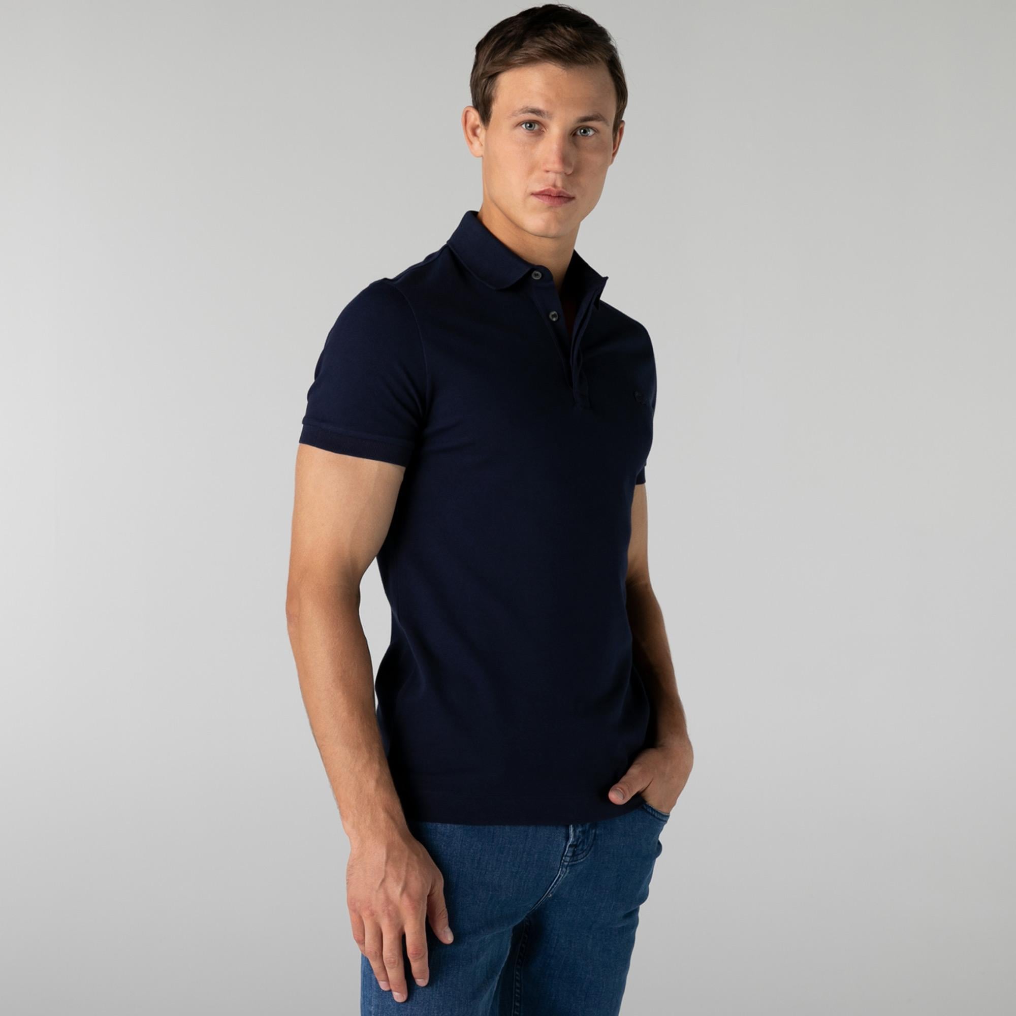 Lacoste Paris Erkek Regular Fit Lacivert Polo