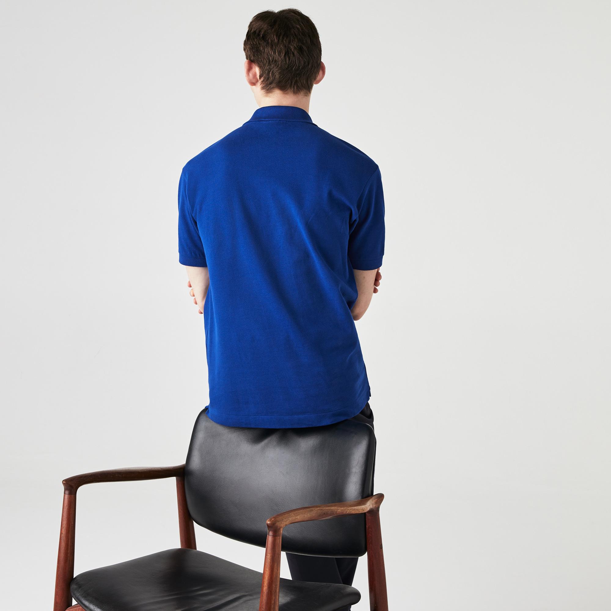 L.12.12 Erkek Classic Fit Koyu Mavi Polo