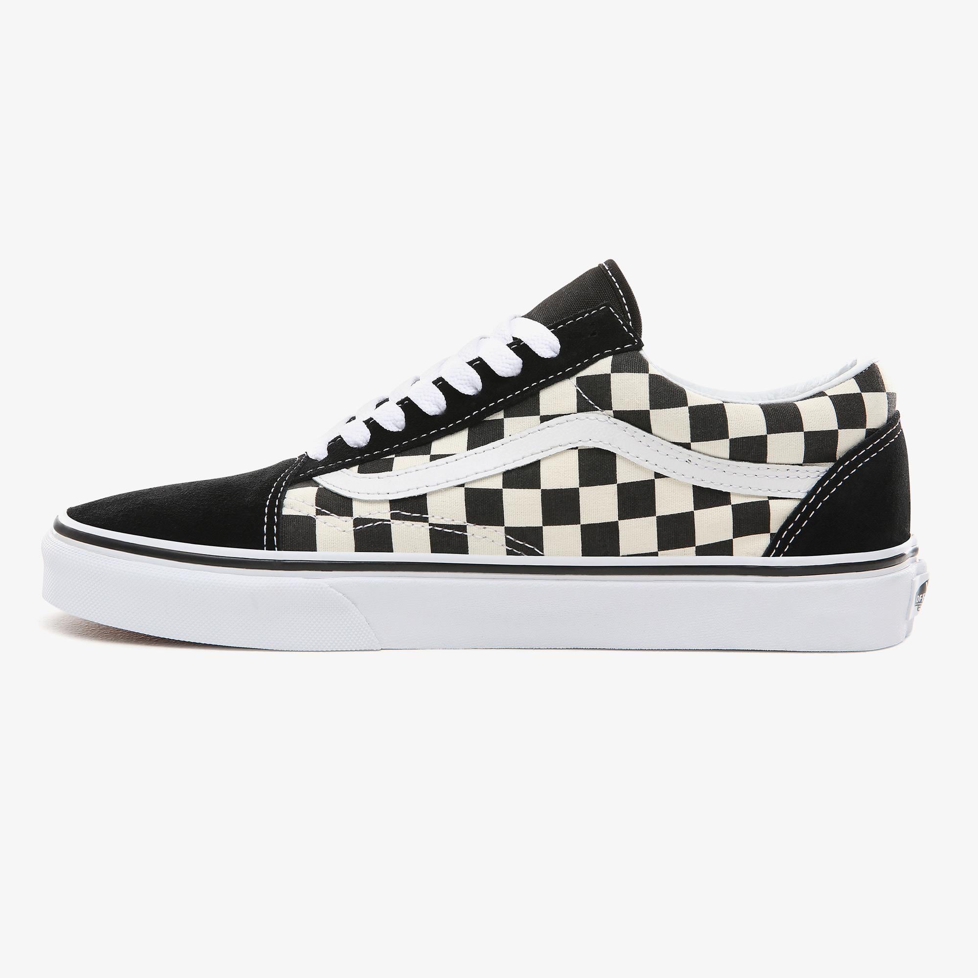 Vans Old Skool Unisex Damalı Siyah Sneaker