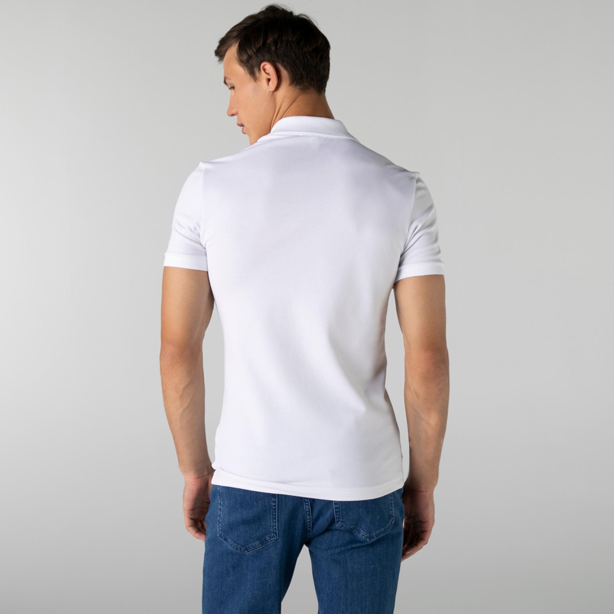 Lacoste Erkek Slim Fit Beyaz Polo