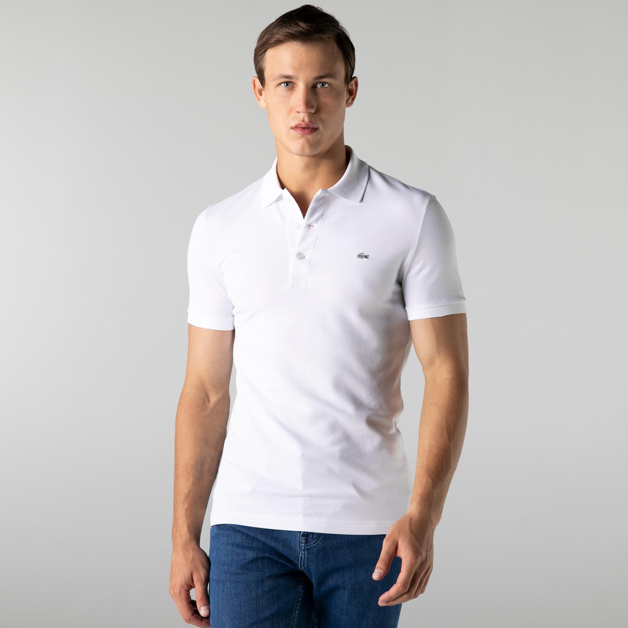 Lacoste Erkek Slim Fit Beyaz Polo